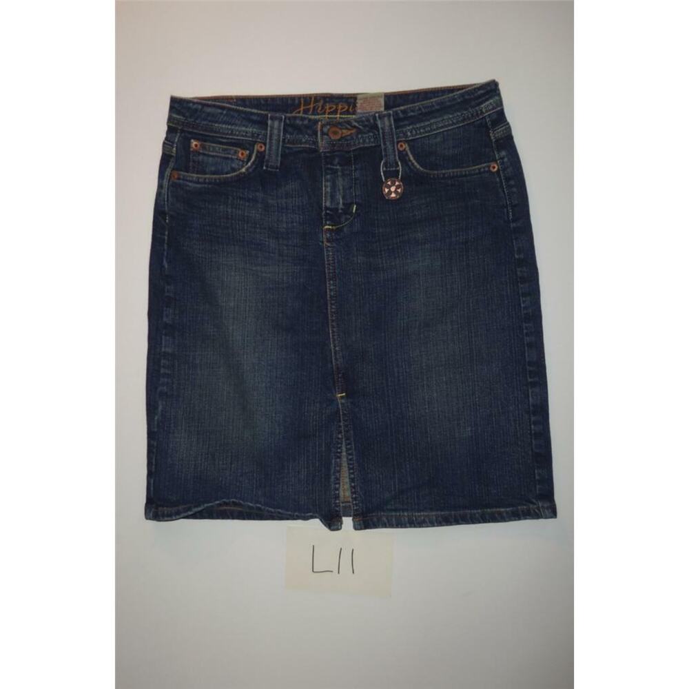 Hippie Blue Jeans Skirt Size 7 Womens -0713L11